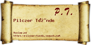 Pilczer Tünde névjegykártya